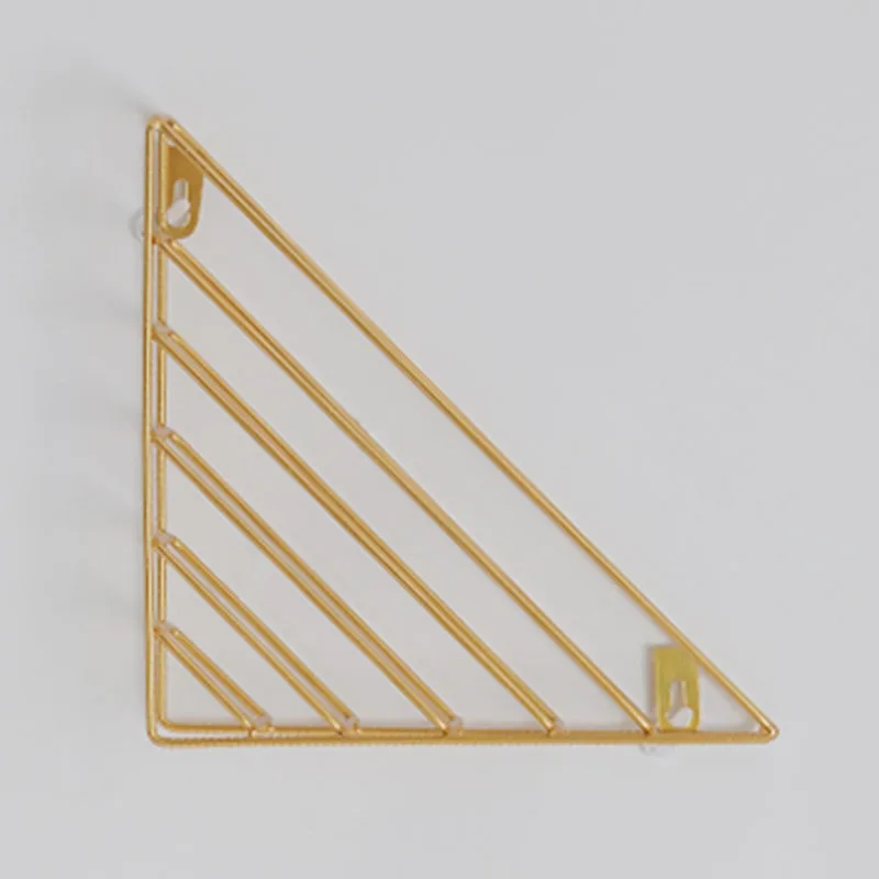 1*Wall Mounted Storage Rack Magazine Book Rack Triangle Display Shelf Decoration