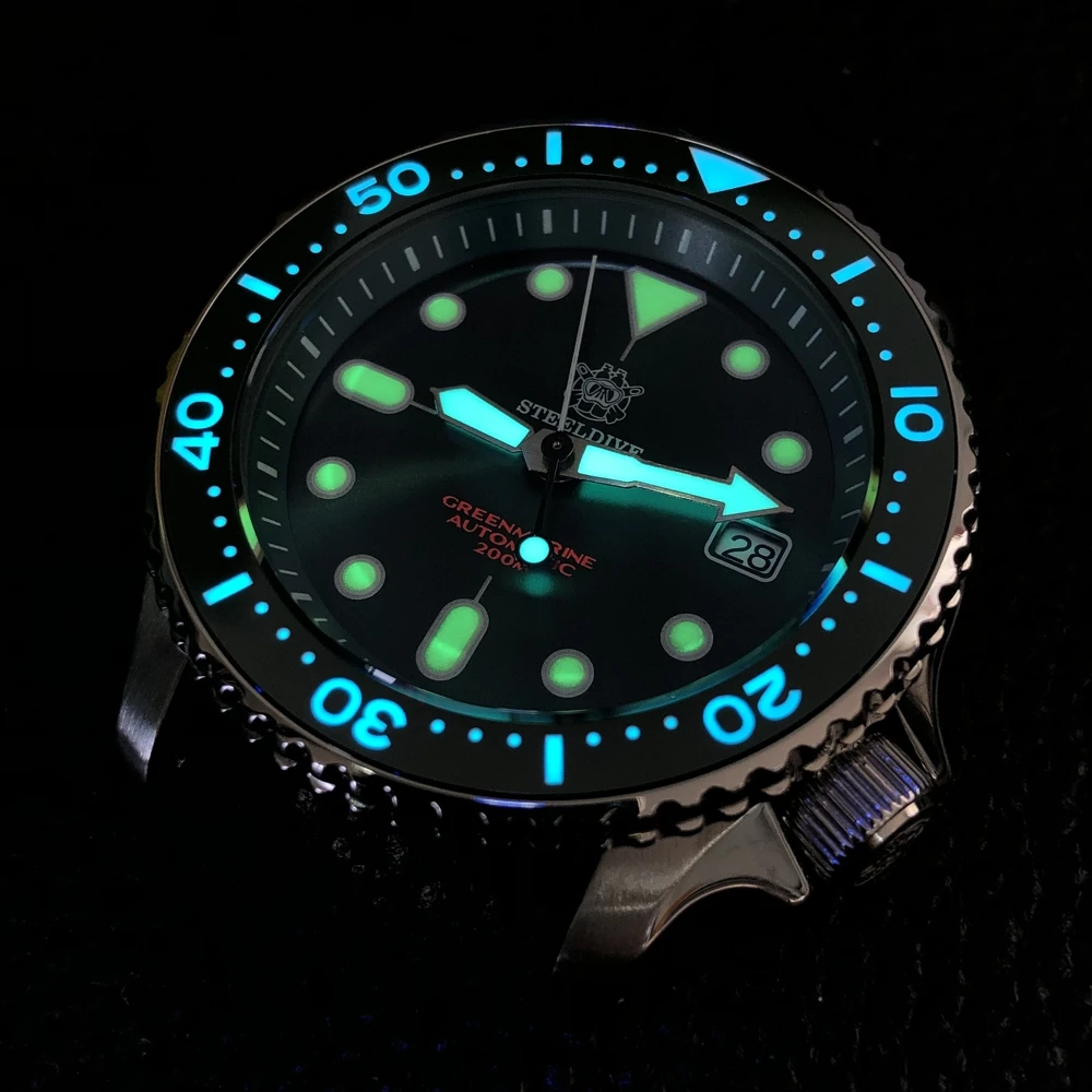 Стальные погружные часы 1996 Japan skx007 Small Abalone 316L из нержавеющей стали стальные 200 м