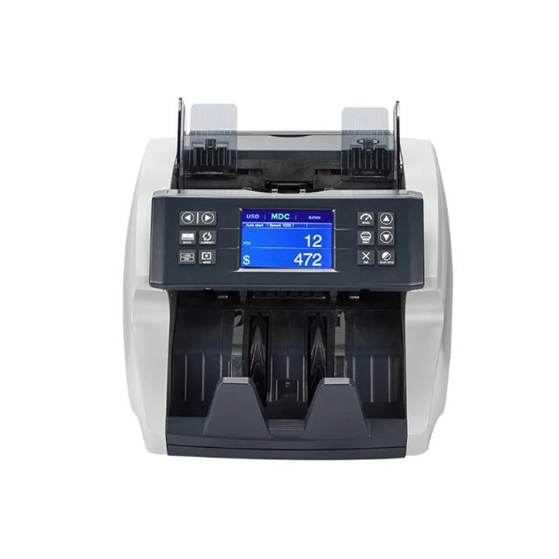 Detector de dinheiro com display lcd frontal novo estilo suporte várias moedas