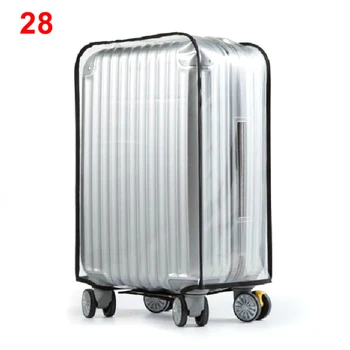

Zipper PVC Waterproof Reusable Useful Suitcase Cover Protective Luggage Dust Proof Travel Supplies Frosted Transparent Storage