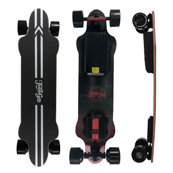Billige Elektrische Skateboard Für Erwachsene 4 Räder Elektro-scooter Doppel Stick 480W 36V 40 KM/H Longboard Elektrische Skateboard