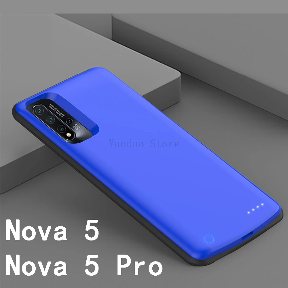 5000 мАч для huawei Nova 5 Pro Чехол для зарядного устройства резервного питания чехол для huawei Nova 5i Силиконовый противоударный чехол для зарядного устройства