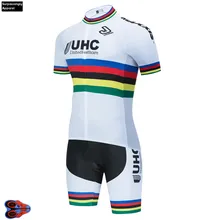 Мужские костюмы для велоспорта UHC 2020 с коротким рукавом белый