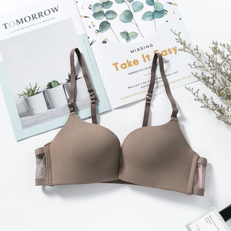 Bralette сексуальный кружевной бюстгальтер без косточек Для женщин спортивный бюстгальтер для девочек переходного возраста от Для женщин пуш-ап набор из мягкого бюстгальтера без косточек бесшовный бюстгальтер размера плюс Для женщин нижнее бельё - Цвет: gray