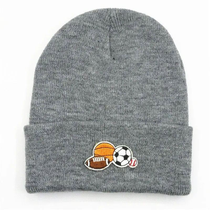 LDSLYJR вязаная шапка с вышитыми шариками, зимняя теплая шапка Skullies, шапка бини, шапка для мужчин и женщин 144