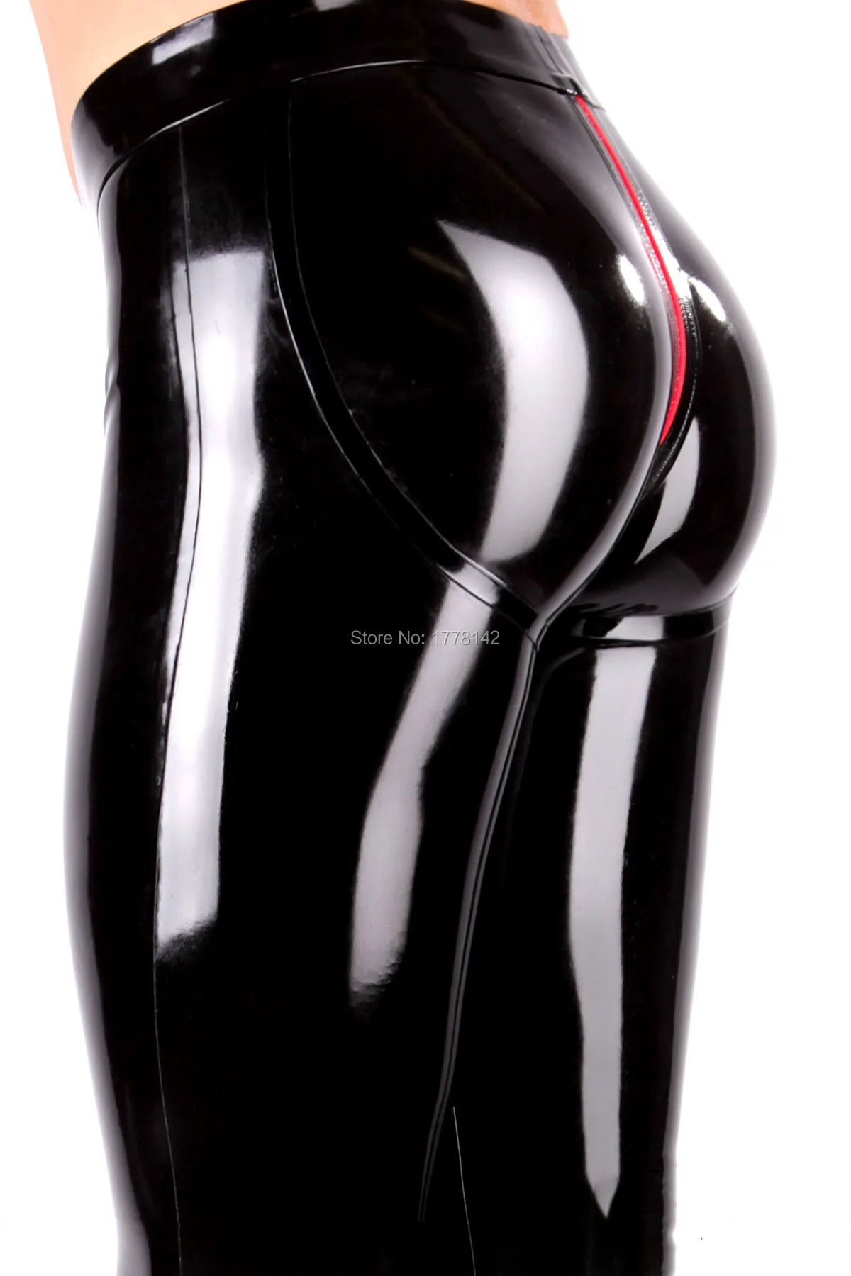 MEN LATEX TROUSERS 3D CRTOCH AND 3D HIPS CUT CROTCH ZIP TWO WAY ZIP