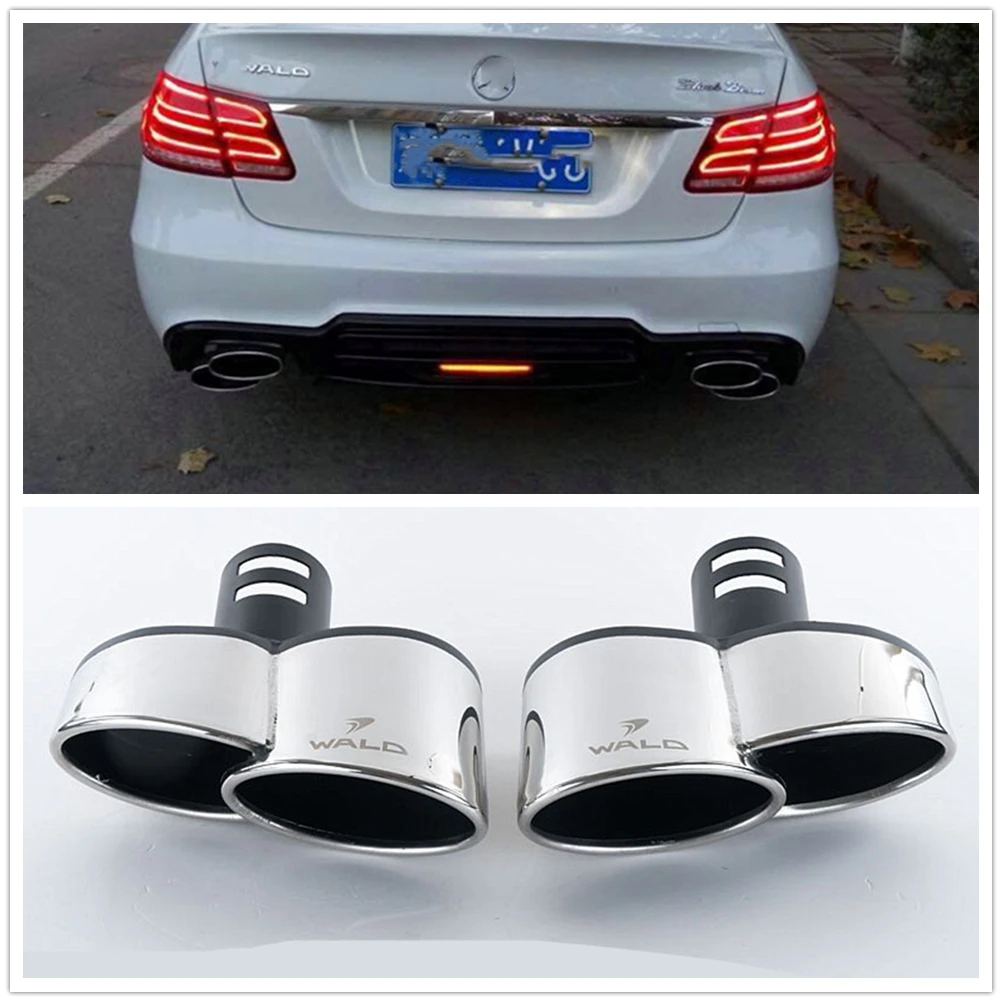 

Stainless Steel Car Rear Exhaust Pipe Tail Muffler Tip For BMW 5 Series F10 F18 Universal