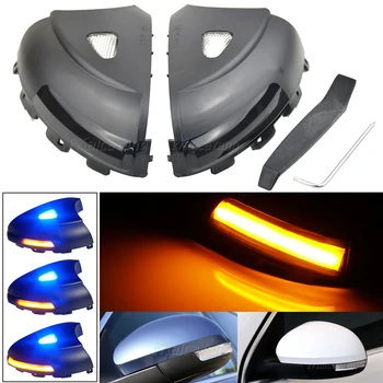 

Dynamic Blinker LED Turn Signal Light Puddle Light For VW Tiguan MK1 2008-2016 Sequential Rearview Mirror Flasher Indicator