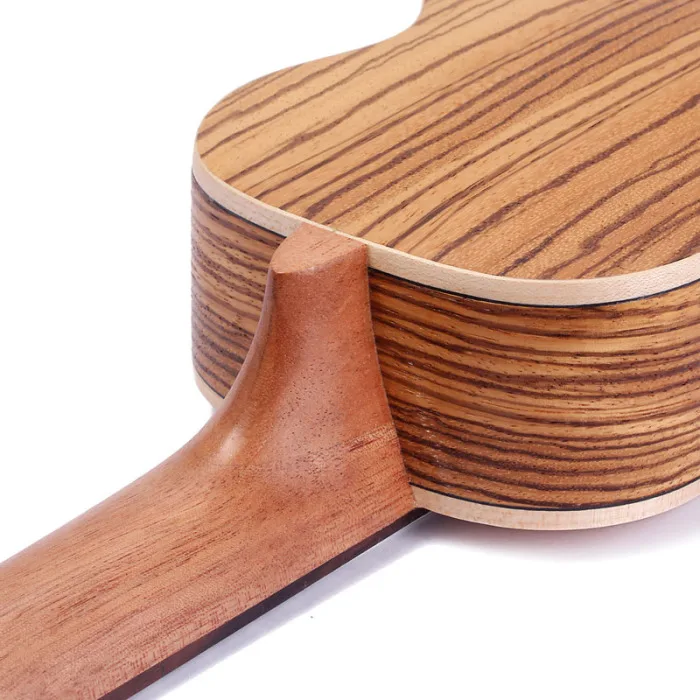 Мини Размер 21 дюймов Гавайские гитары укулеле Zebrawood 4 струны портативный акустический инструмент подарок SEC88