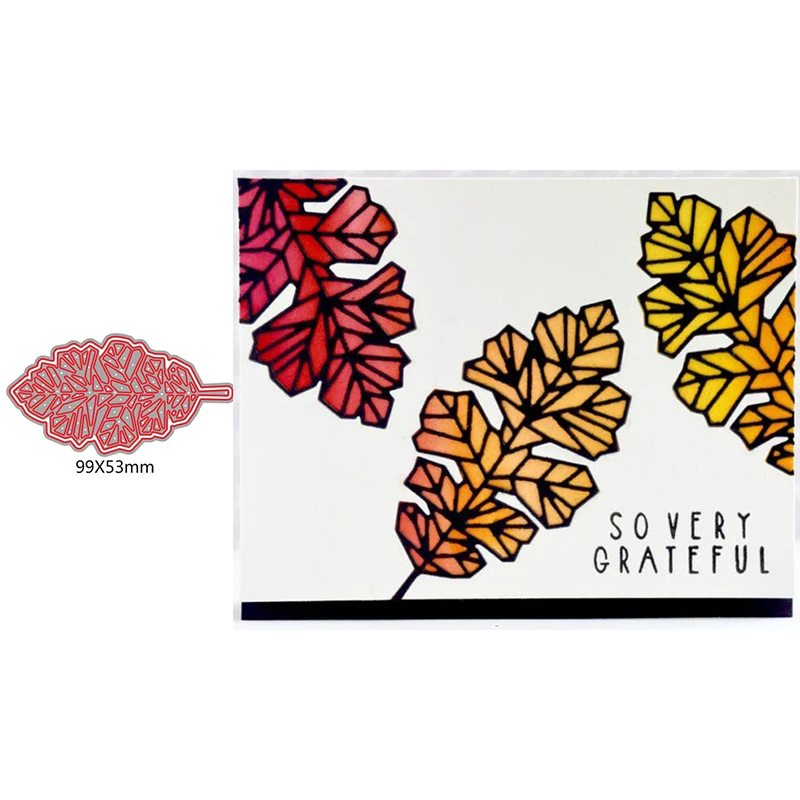 

Irregular Graphic Patchwork Leaves Creative Graceful Metal Cutting Dies For New DIY Scrapbooking Album Embossing Cards Die Cuts