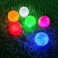 6 sztuk pudełko Świecące w ciemności Świecące LED Piłki golfowe Migające nocne materiały szkoleniowe Akcesoria tanie tanio CRESTGOLF CN (pochodzenie) Dwuczęściowa piłeczka 80 - 90 Do ćwiczeń Glow In The Dark Golf Balls 42 67 mm 46 g Above 75