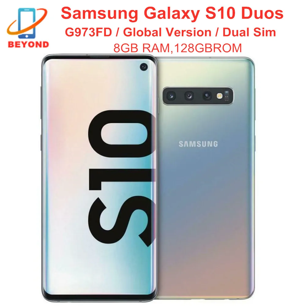 Samsung Galaxy S10 Duos G973FD Dual Sim 8GB RAM 128GB ROM 6,1 Octa Core versión Global NFC 4G LTE Exynos teléfono móvil