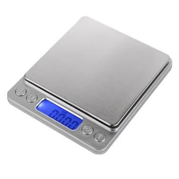 

Stainless Steel 3kg 0.1g Kitchen Scale I2000 Digital Scale Practical Bar Mini Scale Cooking Tool