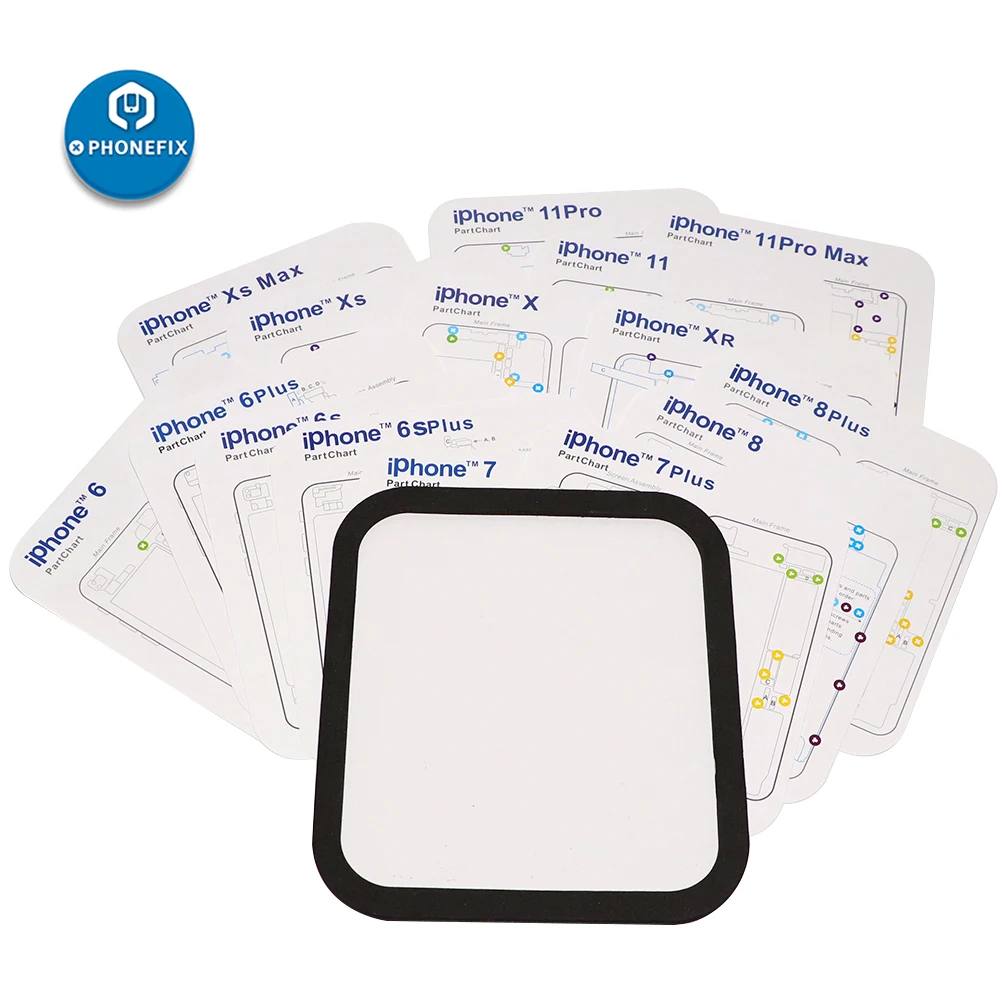 15 in 1 New Part Chart Magnetic Screw Mat Maps Guide Pad for iPhone 11 11pro 7P 8 8P X XS Max XR Professional Plate Repair Tool