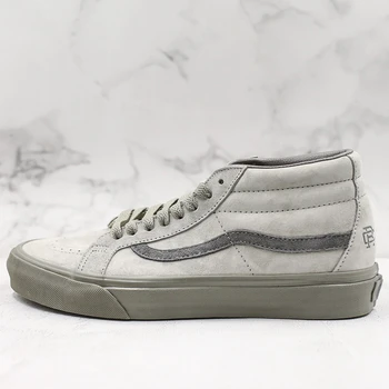 

Vans Off The Wall Sk8-Mid X Champ RC Unisex Skateboarding Shoes,men/women Skate All Suede Retro Middle-Top Warm Gray Sneakers