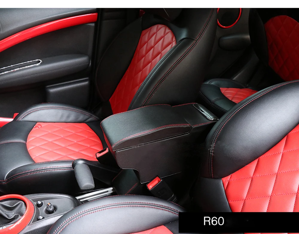 Автомобильный контейнер для хранения подлокотников для Mini Cooper One S JCW Clubman R55 R56 R60 F55 F56 хэтчбек автомобиль Acceossories