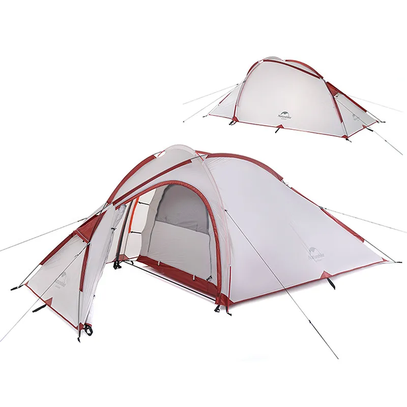 Вечерние палатки для семьи 20D Ультралегкая ткань 3 человек с матрасом отдыха на