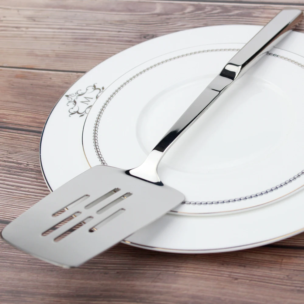 Recommended Cooking Utensils 18/8 Stainless Steel Plump Handle Perfect Mirror Polish Kitchenware Ladle/Spatula/Skimmer Cookware