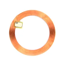 1 шт. T5577 T5557 T5567 T5200 125 кГц RFID реплицируемая записываемая катушка+ чип медная катушка Брелоки Брелок Токен метка контроль доступа