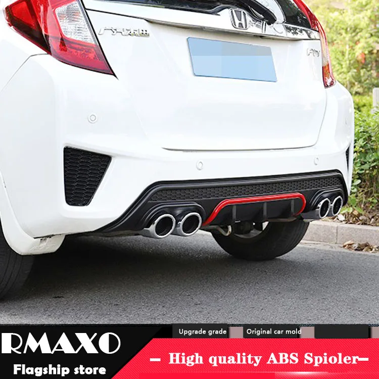 For Honda Fit Jazz Abs Rear Bumper Diffuser Protector For 20142017