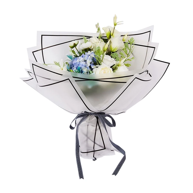 20 Sheets Waterproof Half Transparent Korean Flower Wrapping Paper Florist Flower Supplies Bouquet Decorative Paper flower wrapping paper floral wrapping paper