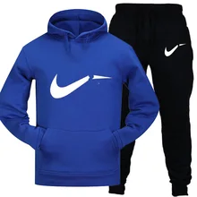 Мужские теплые и комплекты из двух предметов толстые толстовки Осенние мужские/wo мужские толстовки для занятий фитнесом удобные тренировочные толстовки+ брюки наборы