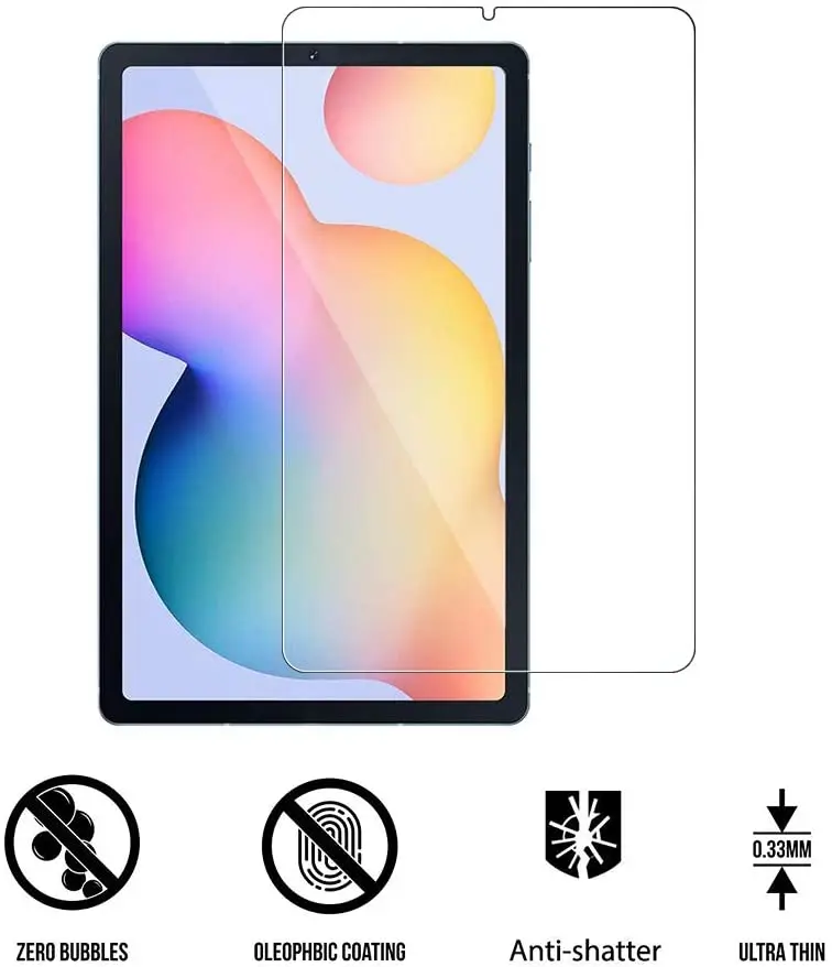 Protector de pantalla de vidrio templado para tableta Samsung Galaxy Tab S6 Lite P610/P615, 10,4 pulgadas-9H, prémium