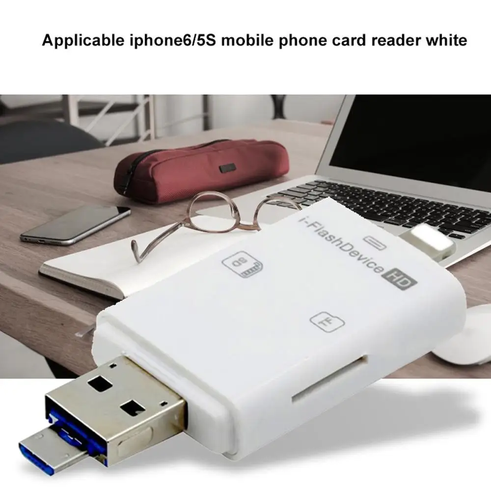 3 в 1 USB Картридер для телефона Универсальный SD кард-ридер для iPhone 6/5S Android камера аксессуары для планшетных ПК