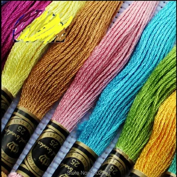 

Choose Any Colors Freely Total 132 Pieces Cross Stitch Embroidery Royal Floss Thread