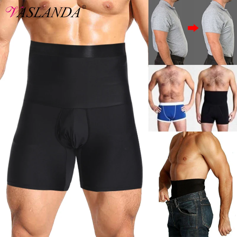 Shapewear Shaxea Men's Shapewear High Waist Tummy Abdomen Leg Control ...