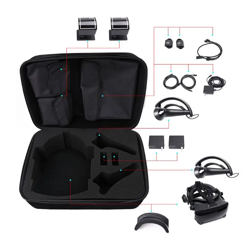 Жесткий чехол для переноски сумка для хранения Коробка для Index VR игровая гарнитура контроллер комплект