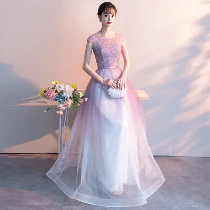 

Evening Dress 2019 New Style Nobility Elegant Xian Qi Dreamy Elegant Nobility Banquet Chorus Performance Long Women's