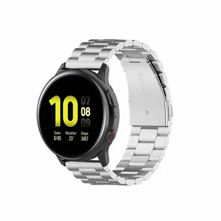Для samsung galaxy watch Active active 2(40 мм 44 мм) универсальная стальная полоса 20 мм Ширина