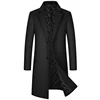 2025 Winter Wool Coat Men Fashion Long Wool Blends England Style Business Casual Trench Coat Men Solid Thick Wool Coats Jackets