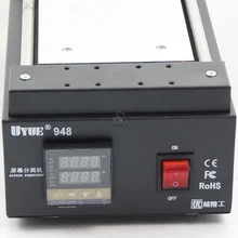 UYUE 948 7 дюймов черная металлическая сенсорная стеклянная панель экран разделитель для мобильного телефона ЖК-дисплей ручной инструмент ремонт сплит машина