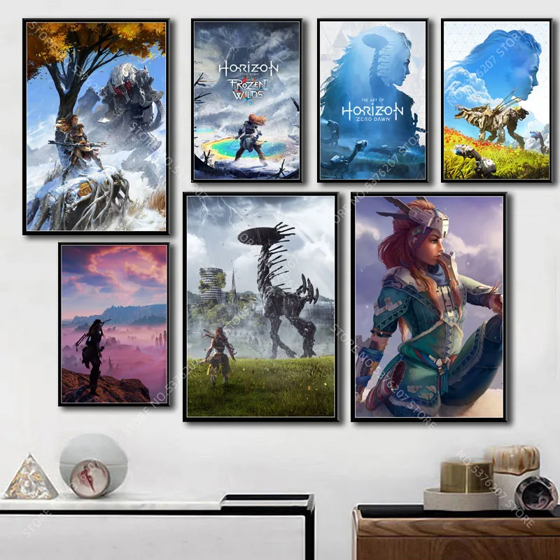 G020 художественный Декор Horizon Zero Dawn Горячая игра настенная живопись на холсте