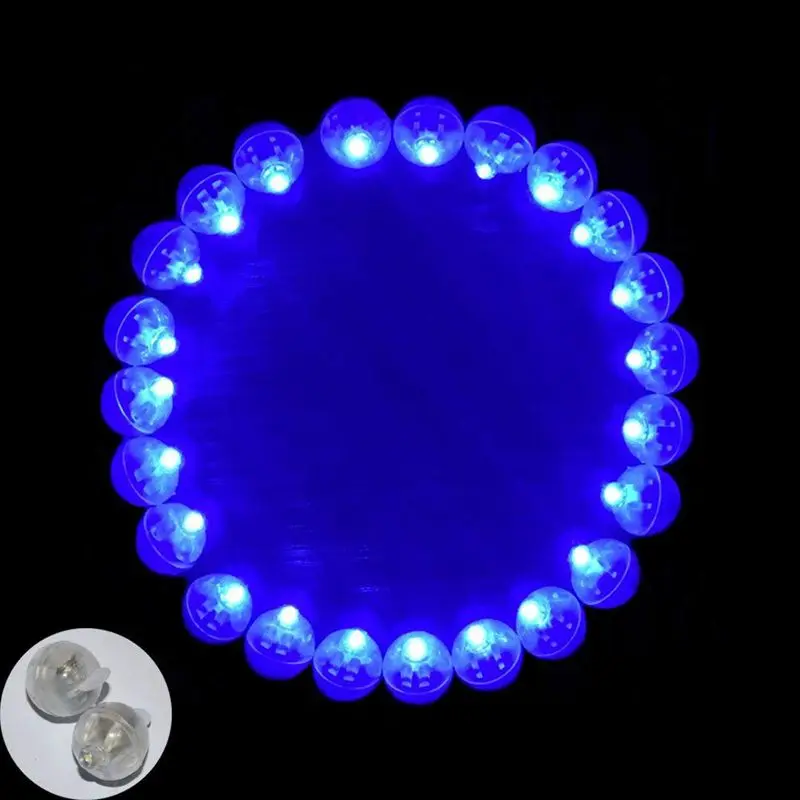 

100pcs/lot 100 X Round Led Flash Ball Lamp Balloon Light long standby time for Paper Lantern Balloon Light Party Wedding Decorat