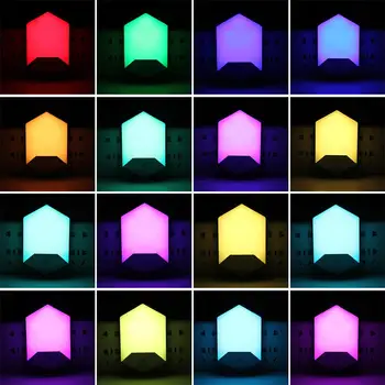 

LED Night Lights Cabinet Light Night Light Colorful Creative Portable 16 Colors ABS Wall Lamp White Camping Remote Control