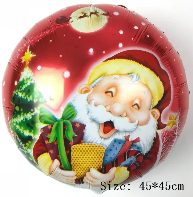 Merry Christmas Снеговик пожилой медведь фольгированные шары зеленая Рождественская елка Baloon deco noel вечерние декоративный воздушный шар Новогоднее украшение - Цвет: 1pc