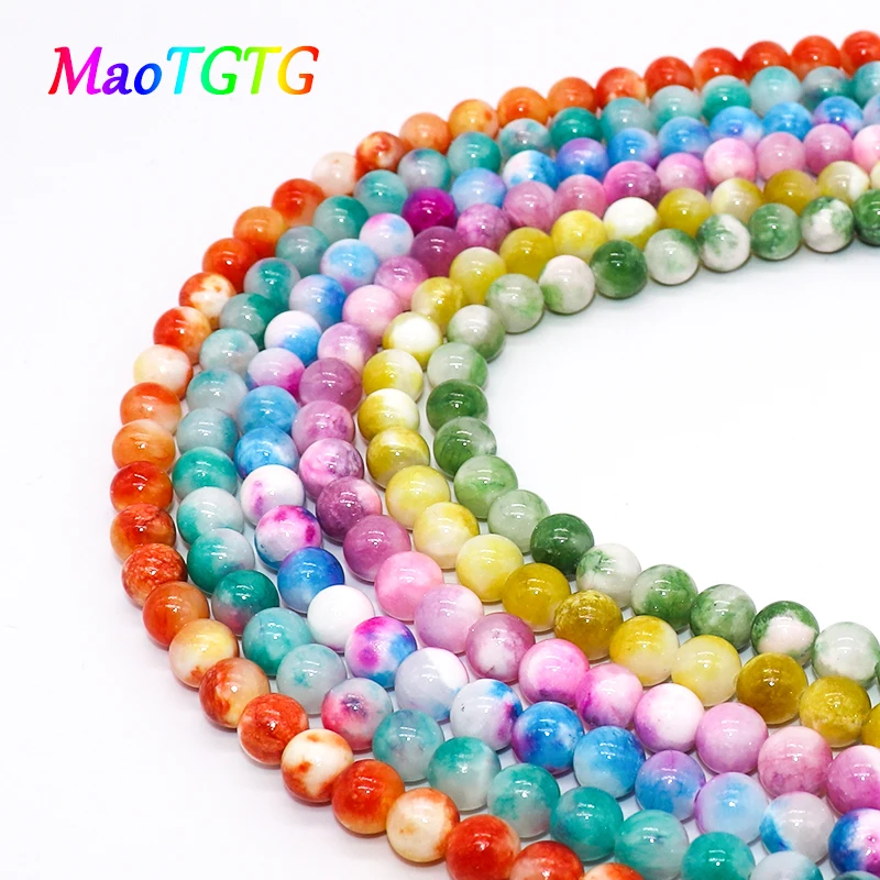 

6 8 10 12MM Colorful Natural Stone Beads For Jewelry Making DIY Bracelet Necklace Pick Size For Jewelry Making