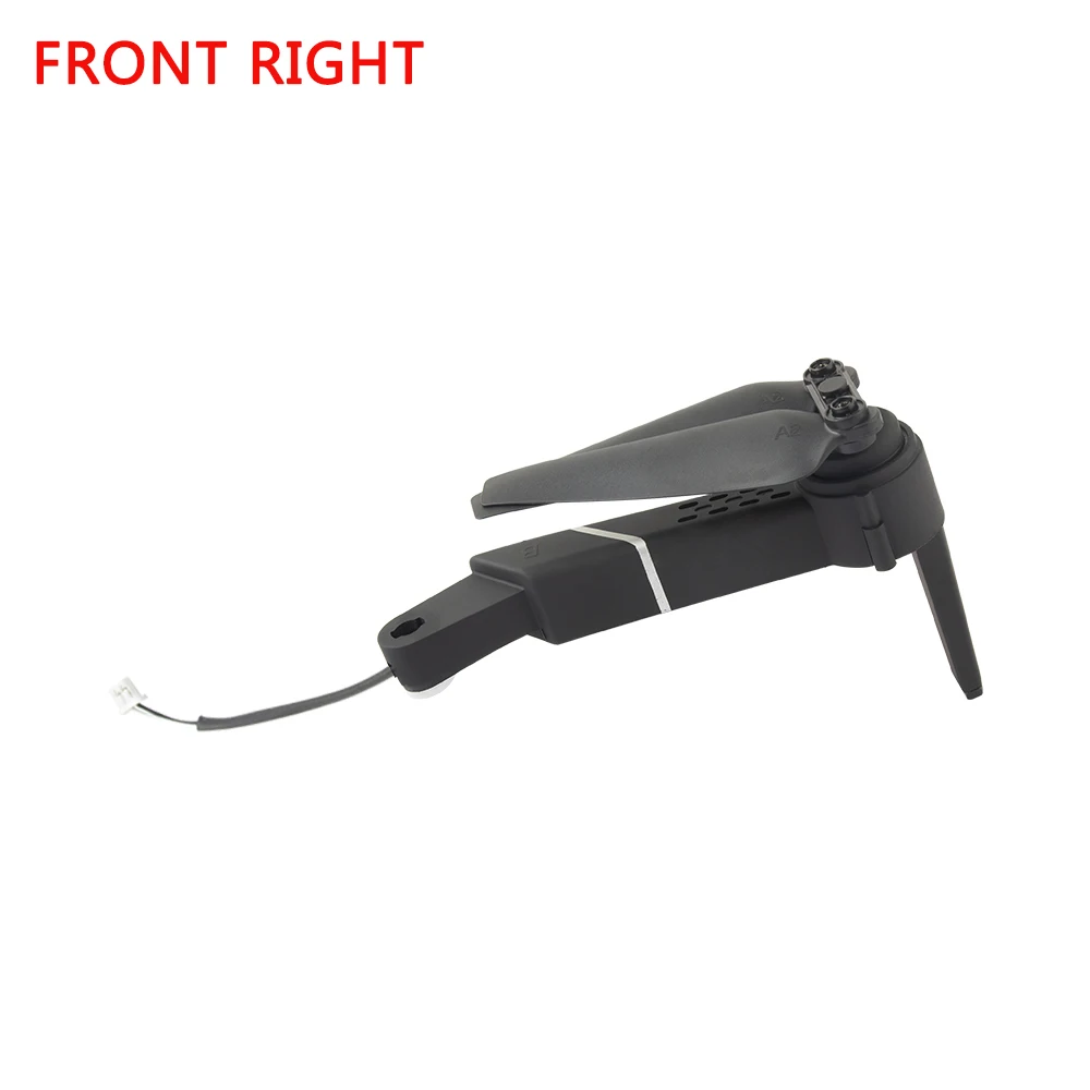 Front Right Eachine 1 шт. E520S gps Радиоуправляемый Дрон Квадрокоптер запасные части черный A xis руки с мотором и пропеллером Дрон аксессуары - Цвет: Front Right