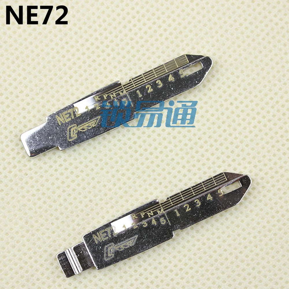10PCS/LOT NO.54 Engraved Line Key for Peugeot Citroen 2 in 1 LiShi NE72 scale shearing teeth blank car key | Инструменты