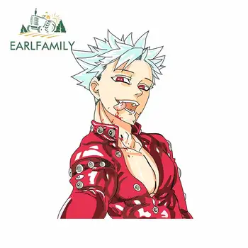 

EARLFAMILY 13cm x 9.5cm For Cartoon Boy Personality Car Sticker Car Accessories Decal Waterproof Personality Occlusion Scratch
