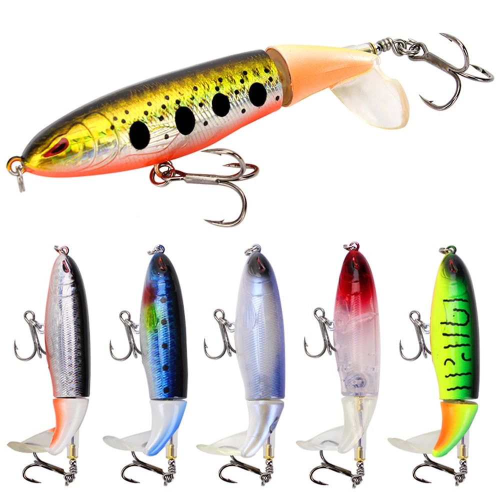 

Floating Pencil Propeller Tractor 13G/9CM Lu Ya Bait Simulation Hard Bait Lu Ya Bait Freshwater Saltwater Carp Perch Bait Etc.