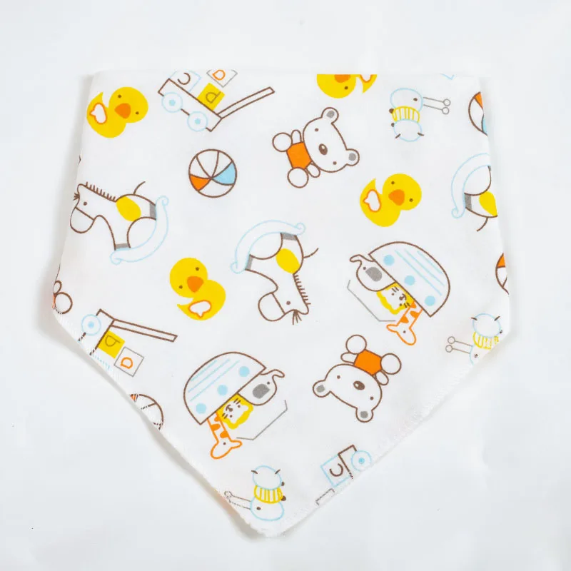 1Pc Baby Bandana Bibs Triangle Burp Cloths Cartoon Saliva Towel Baby Feeding Bibs Soft Absorbent Boys Girl Bibs Baby Shower Gift custom baby accessories Baby Accessories