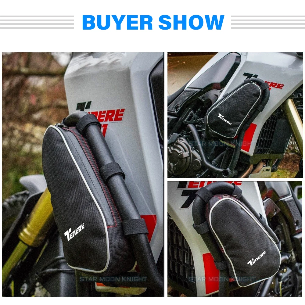 Fit For YAMAHA TENERE 700 Tenere700 XTZ 700 T700-Motorcycle Frame Crash Bars Waterproof Bag Repair Tool Placement Bag