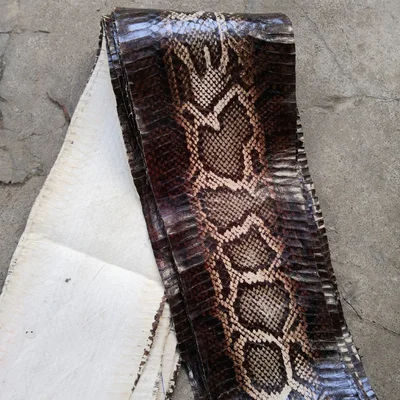DIY натуральная змеиная кожа ткань с редкой кожей 100-110x10 см - Цвет: 18-120x15cm