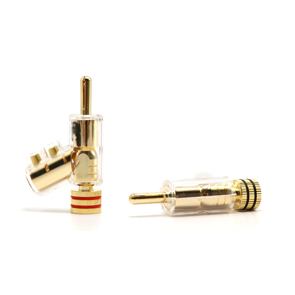 4 шт. BA1404 MCA OFC Позолоченные банановые заглушки HiFi Динамик Разъем типа "банан"