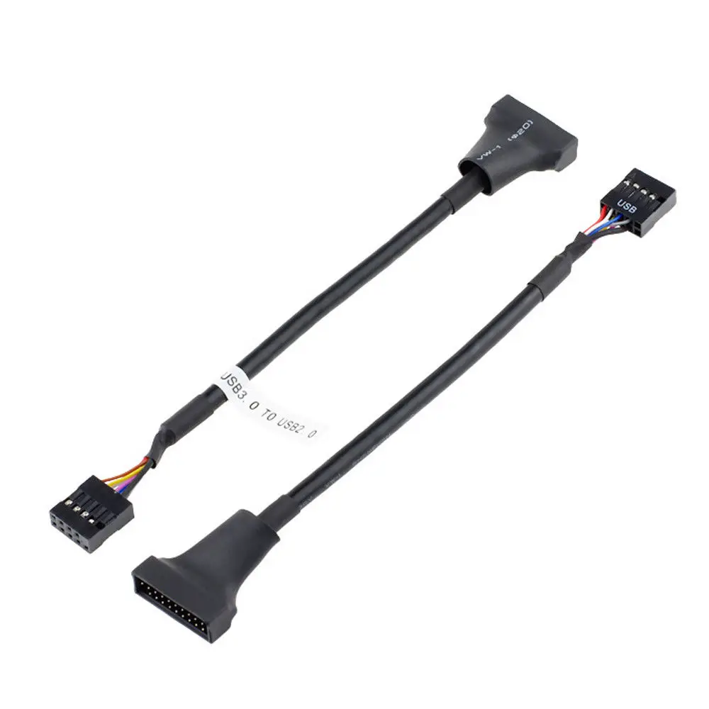 USB 3,0 20 контактный разъем для материнская плата USB 2,0 9-контактный Женский конвертер адаптер CableLightweight и портативная конструкция