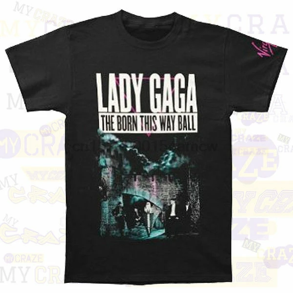 LADY GAGA The Born this Way Ball Concert Black America Tour футболка (1) | Мужская одежда